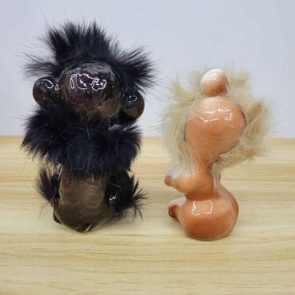 Vintage Bradley Exclusives Japan Anthropomorphic Monkey & Lion Furry Figurines - Picture 4 of 12